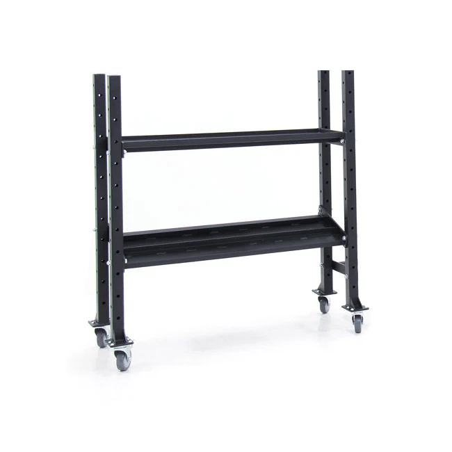 Support de rangement XM Fitness 2 niveaux pour kettlebells et haltères