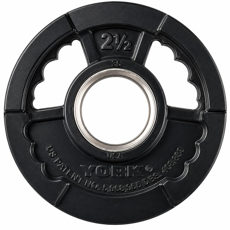 York Barbell G2 Thin Line Rubber Coated Olympic Plates