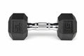 York PEV Rubber Hexagonal Dumbbells
