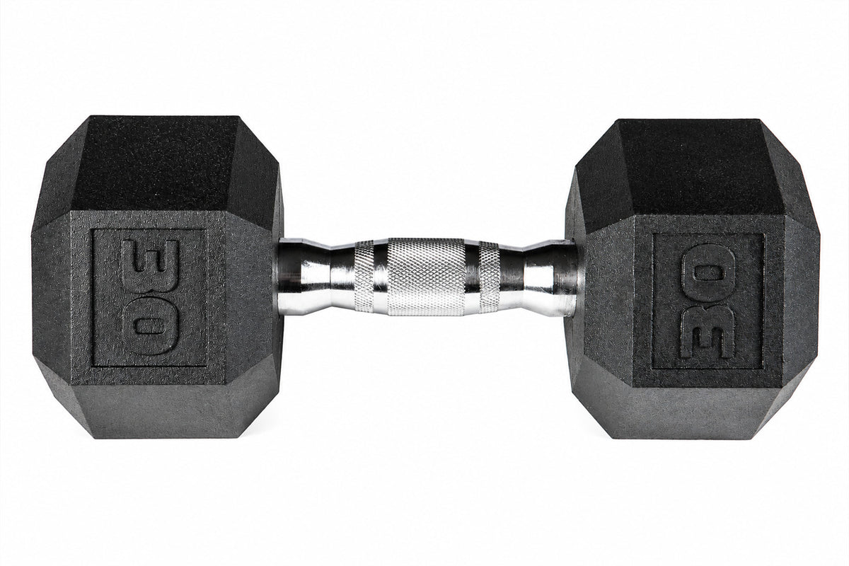York PEV Rubber Hexagonal Dumbbells