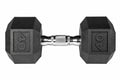 York PEV Rubber Hexagonal Dumbbells