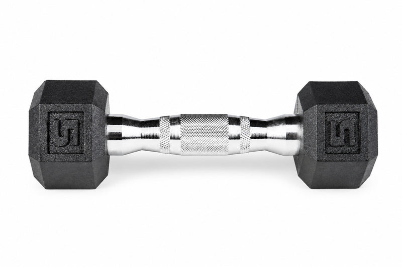 York PEV Rubber Hexagonal Dumbbells
