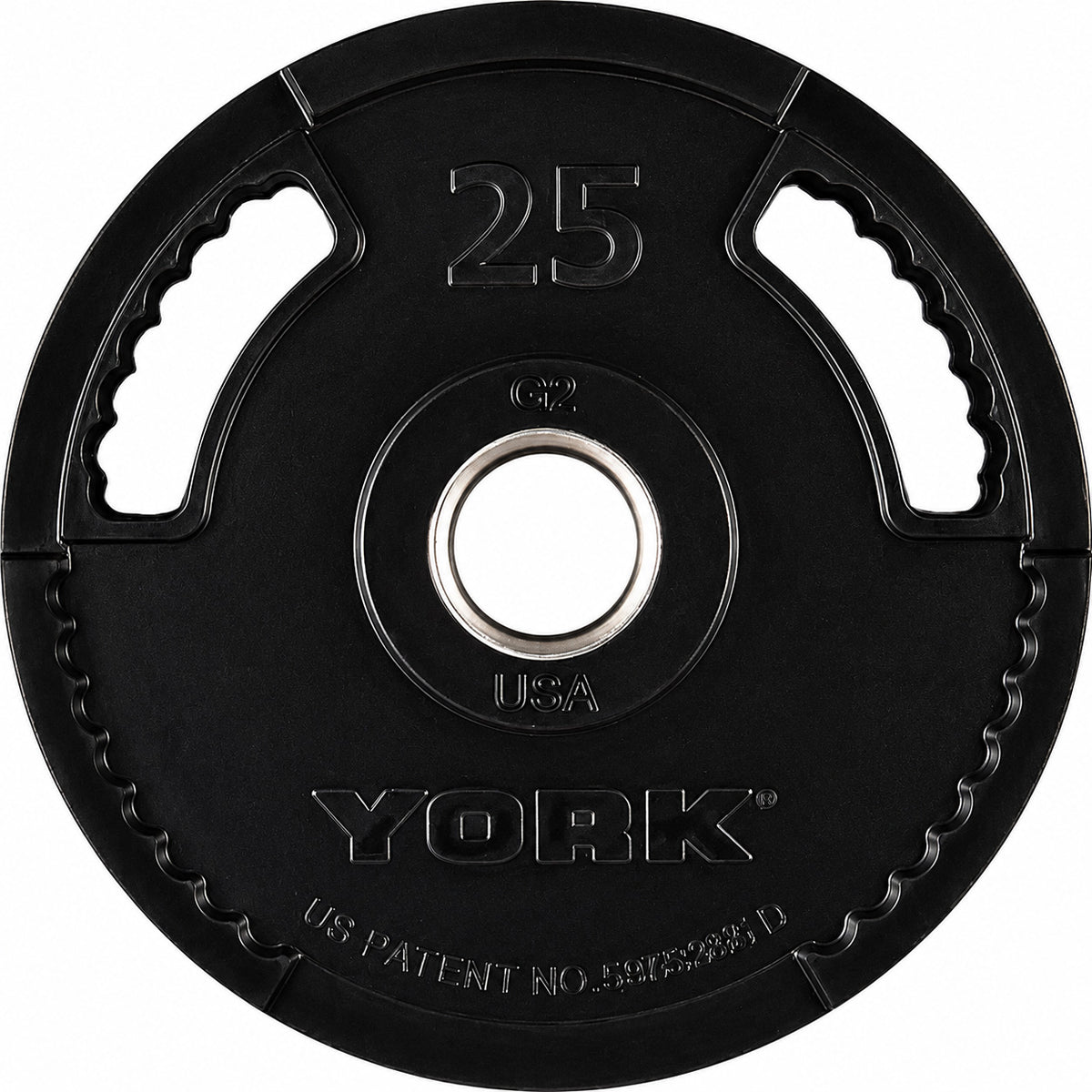 York Barbell G2 Thin Line Rubber Coated Olympic Plates