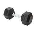 York PEV Rubber Hexagonal Dumbbells