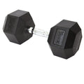 York PEV Rubber Hexagonal Dumbbells