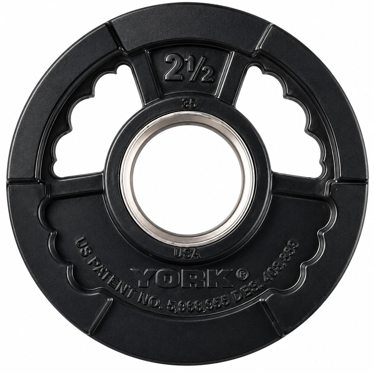 York Barbell G2 Thin Line Rubber Coated Olympic Plates