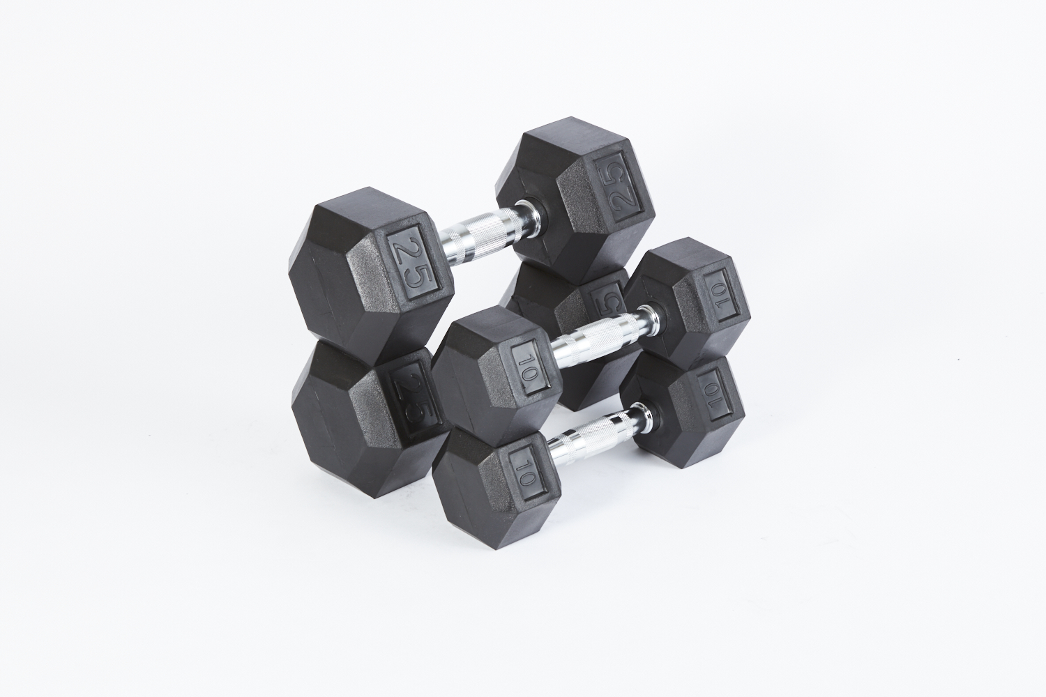 TP Virgin Rubber Hex Dumbbells (Out of box)